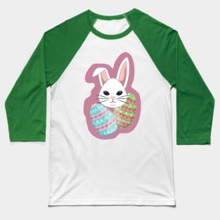 Easter Bunny and Eggs Baseball T-Shirt